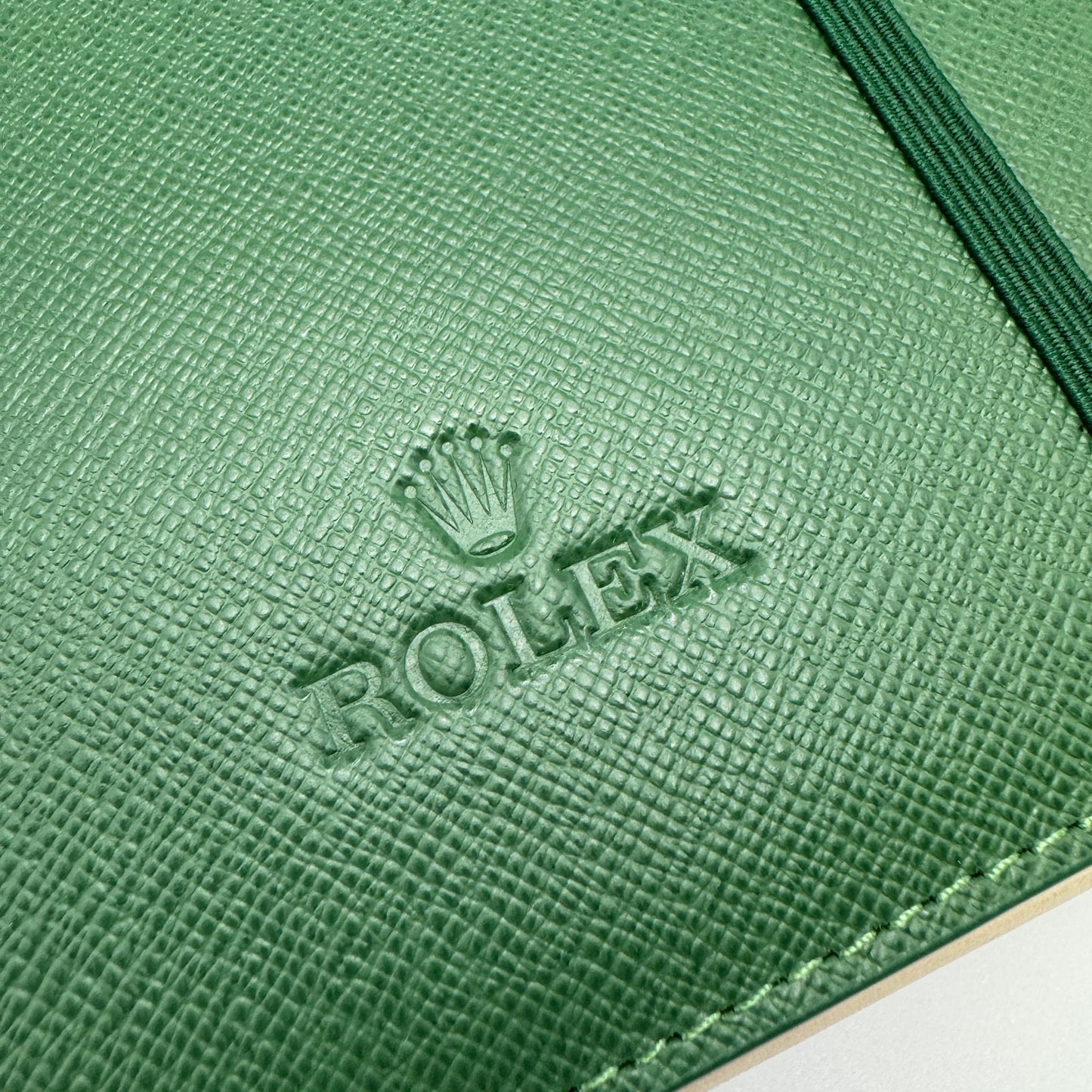 Rolex Notebook & Separate Green Leather Cover