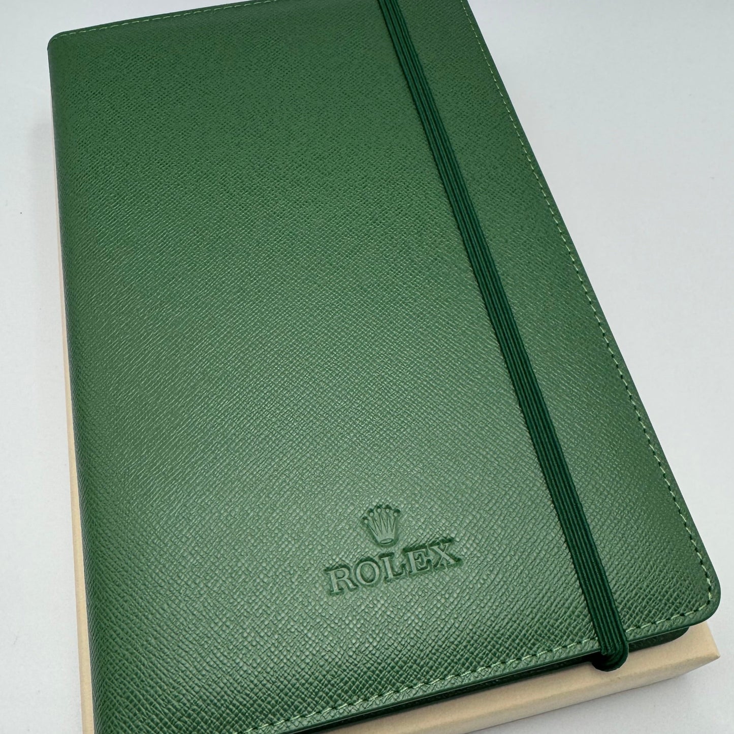 Rolex Notebook & Separate Green Leather Cover