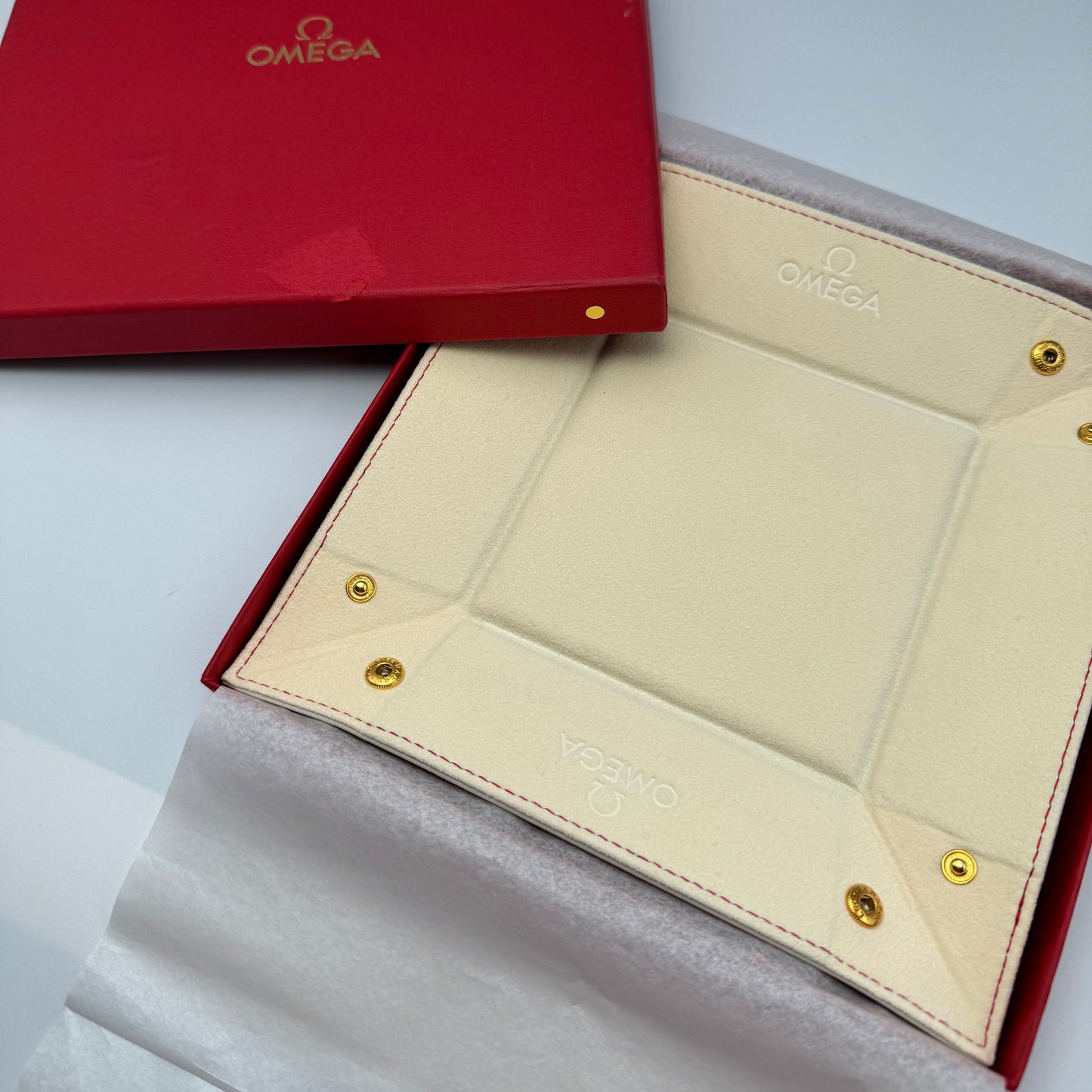 Omega Foldable Leather Watch Tray