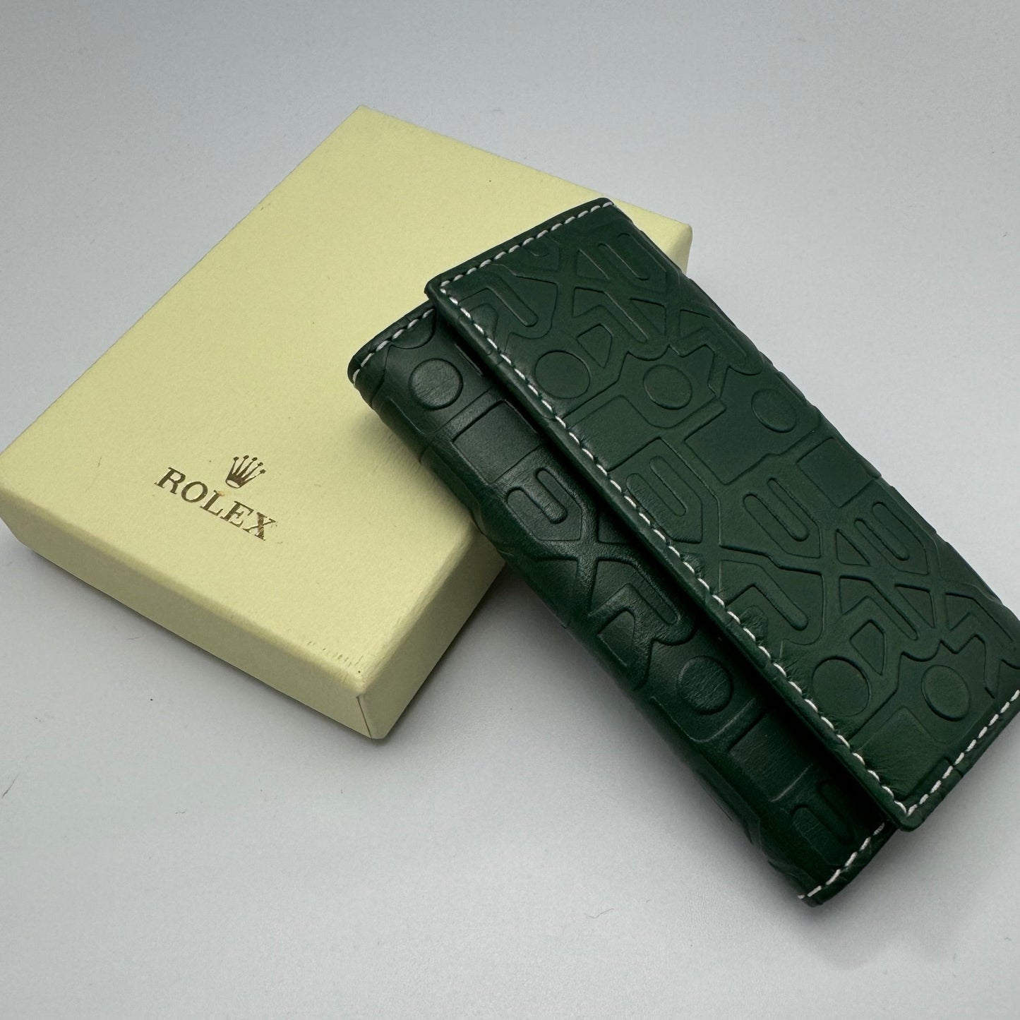 Embossed Rolex Jubilee Key Chain Wallet