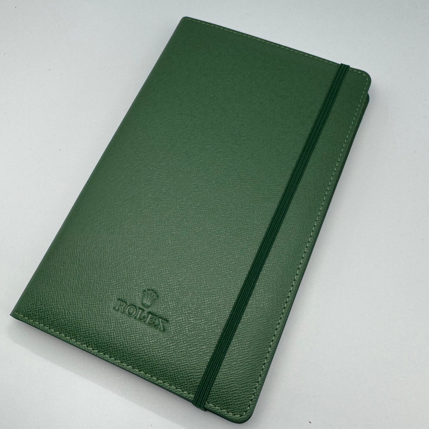 Rolex Notebook & Separate Green Leather Cover