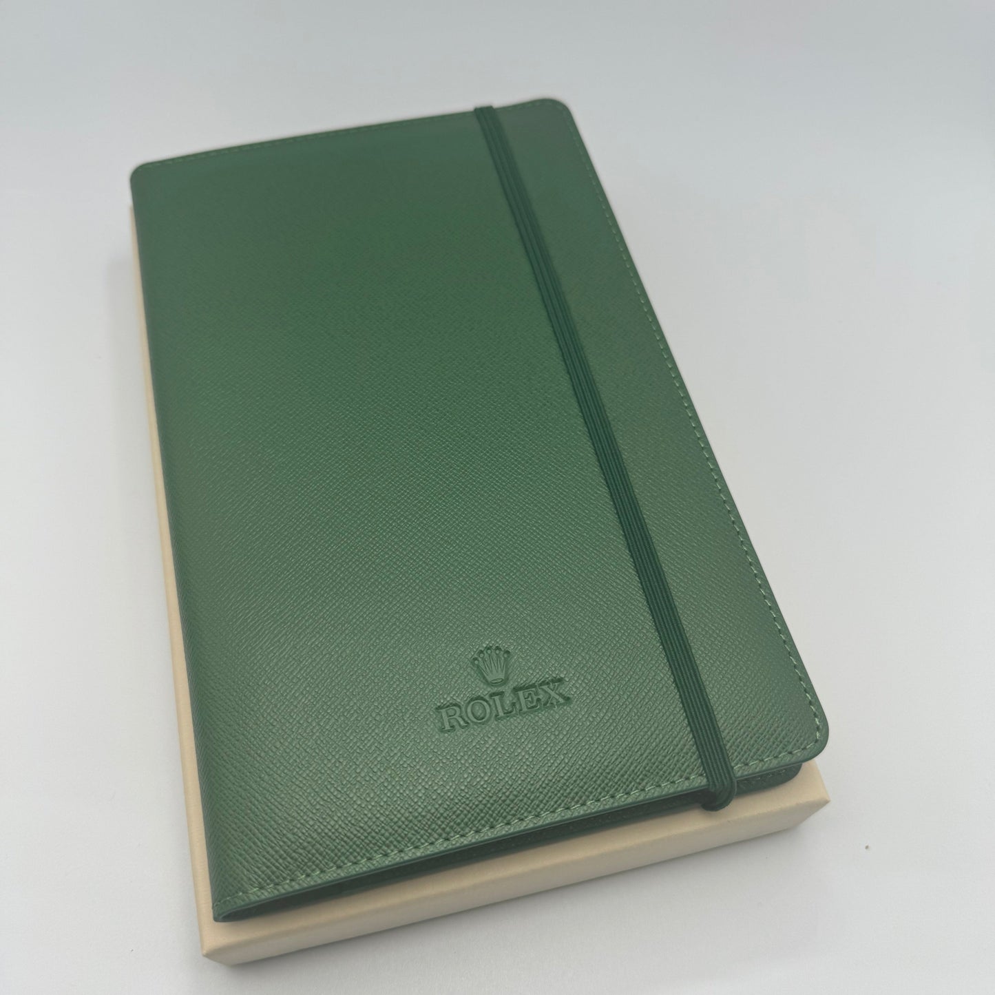 Rolex Notebook & Separate Green Leather Cover