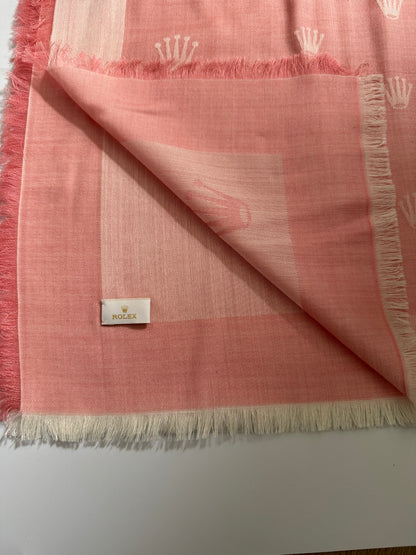 Rolex Light Pink Italian Cashmere Scarf