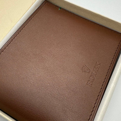 Rolex Brown Saddle Leather Wallet