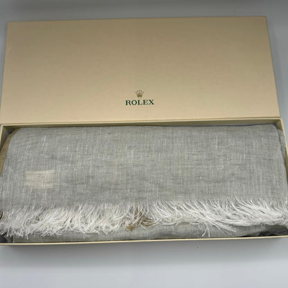 Rolex Grey Italian Linen Scarf