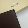 Rolex Dark Brown Leather Wallet
