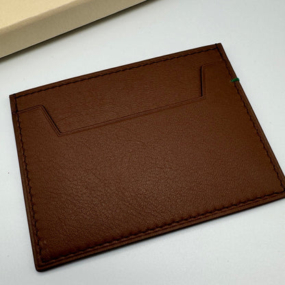 Rolex Brown Leather Credit Card Wallet/Holder