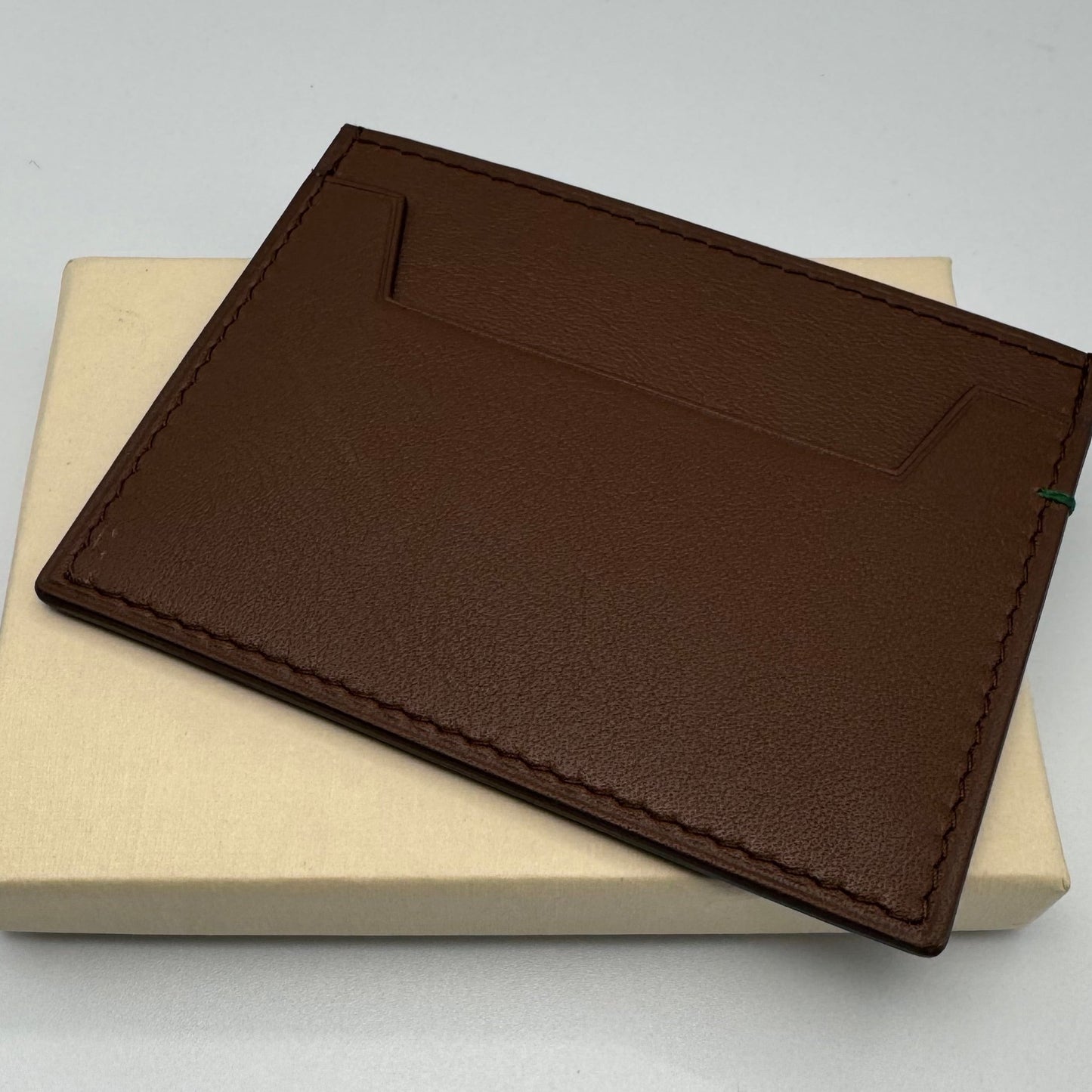 Rolex Brown Leather Credit Card Wallet/Holder