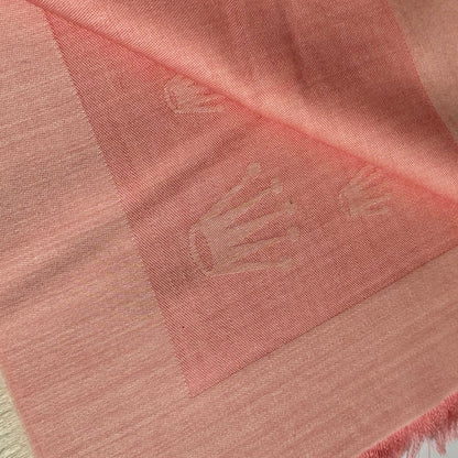 Rolex Light Pink Italian Cashmere Scarf