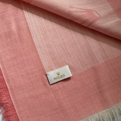 Rolex Light Pink Italian Cashmere Scarf