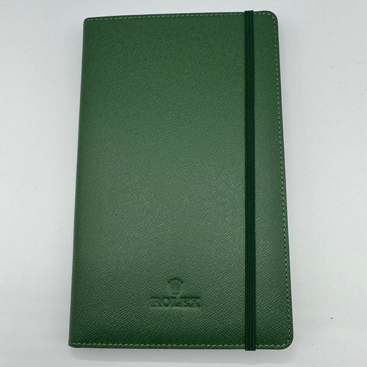 Rolex Notebook & Separate Green Leather Cover