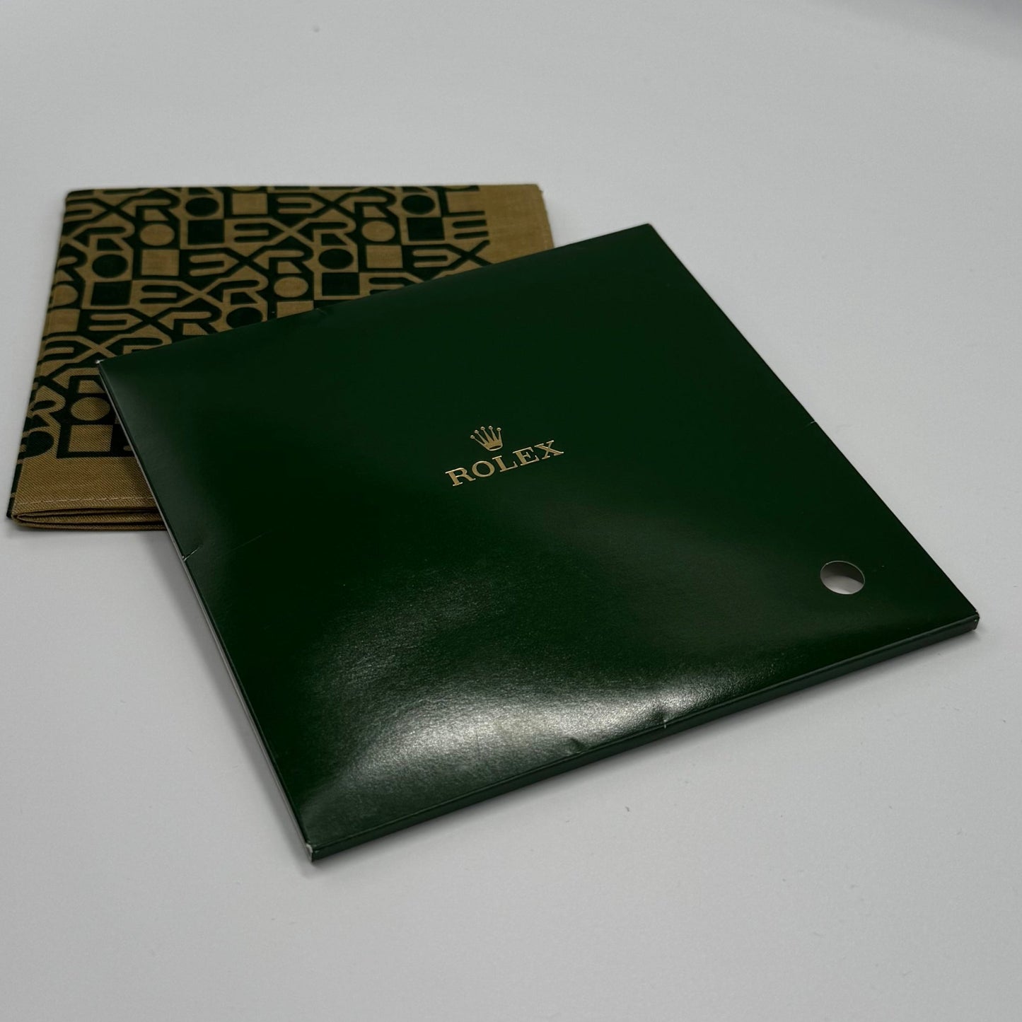 Rolex Green & Gold Handkerchief