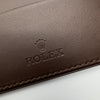 Rolex Dark Brown Leather Wallet