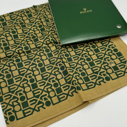 Rolex Green & Gold Handkerchief