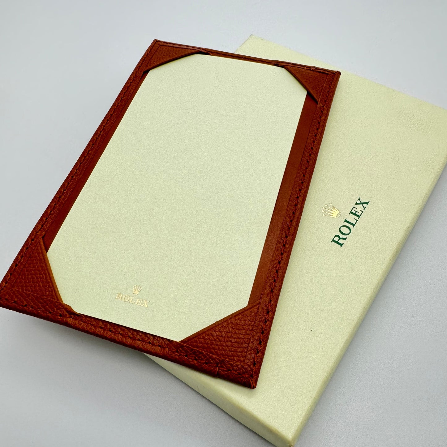 Rolex Leather Notepad & Jotter